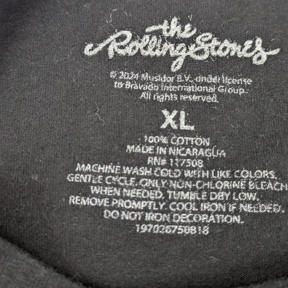 Rolling Stones Black Graphic T-Shirt XL